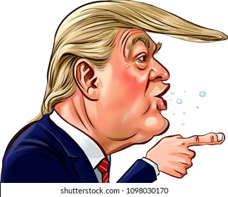 Donald Trump Cartoon High Res Stock Images | Shutterstock